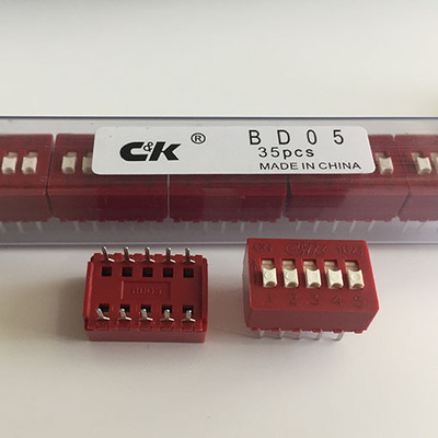 BD05AV DIP 开关/ SIP 开关 STD PROFILE 5 POS 进口C&K 原装现